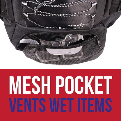Athletico Swim Backpack - Swim Bag With Wet & Dry Compartments for Swimming, Beach, Camping - Pool