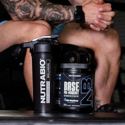 NutraBio Base Pre-Workout Powder 200mg Caffeine, Sustained Energy, Focus, Endurance, Pump, Sugar