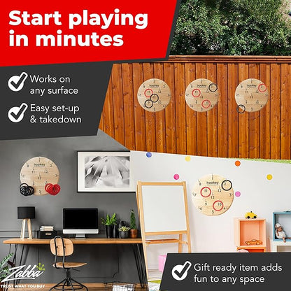 Elite Sportz Equipment Ring Toss Game | Sturdy Wooden Board Set for Kids Outdoor Games | Camping