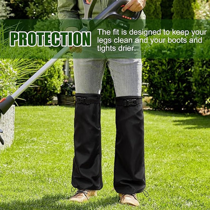 Tlswshsy 2Pcs Lawn Care Leg Gaiters, Breathable Leg Guard for Trimming, Adjustable Garden Trimming