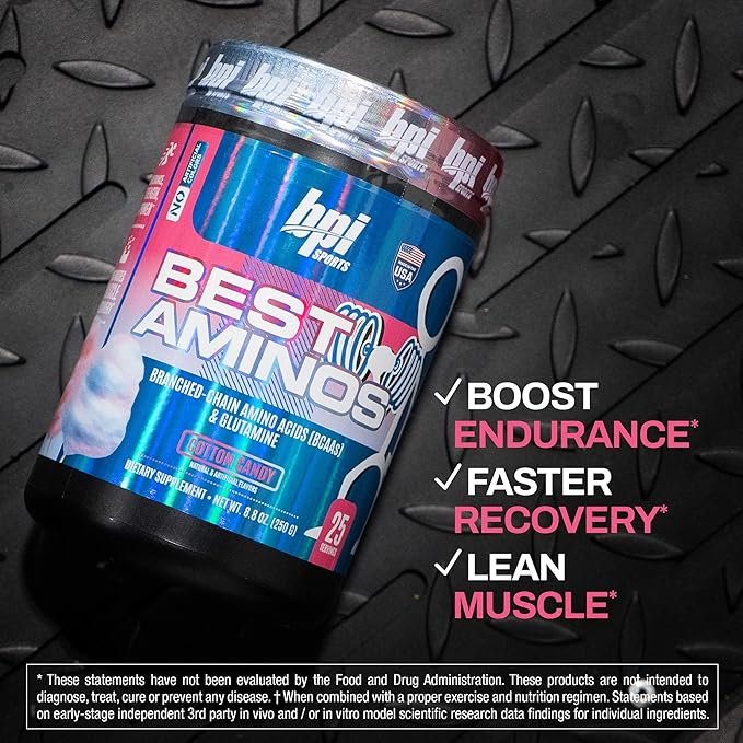BPI Sports Best Aminos - BCAA Powder Post Workout & Glutamine Recovery Drink with Branched Chain
