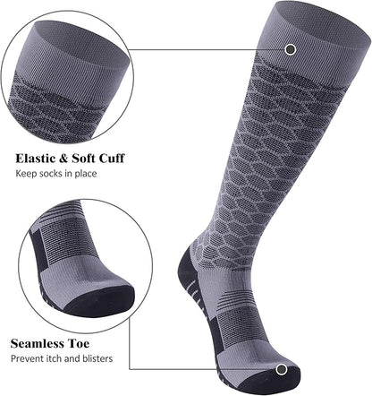 Waterproof Socks, Men Women Knee High Hiking Kayaking Socks 1 Pair