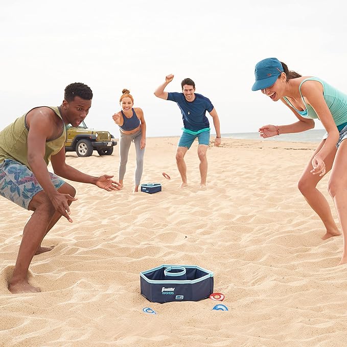 Franklin Sports Washer Toss Game Set - Outdoor Washers Set with Targets + Washers - Perfect for