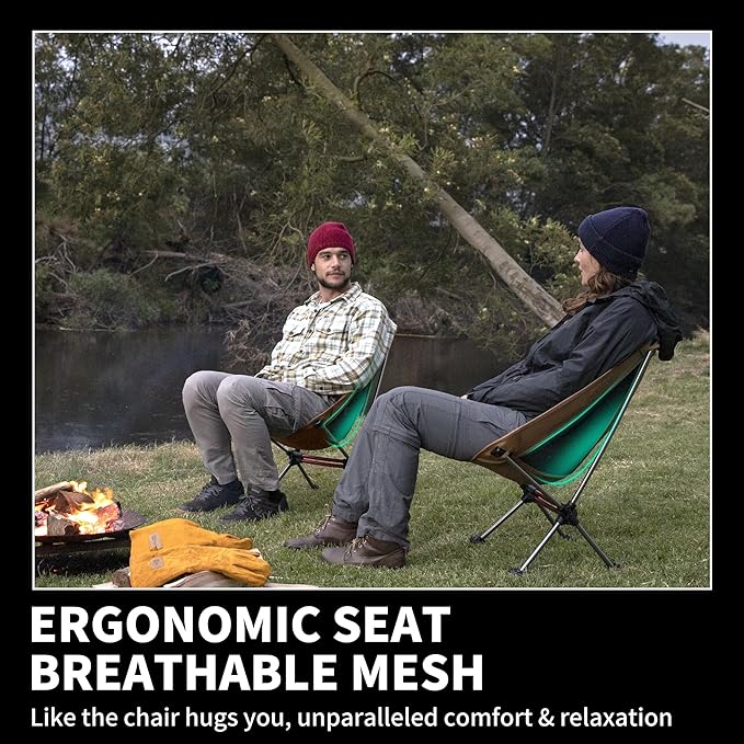 Naturehike YL08 Ultralight Camping Chair, 2.38 LBS Portable Backpacking Chair with Anti-Sinking