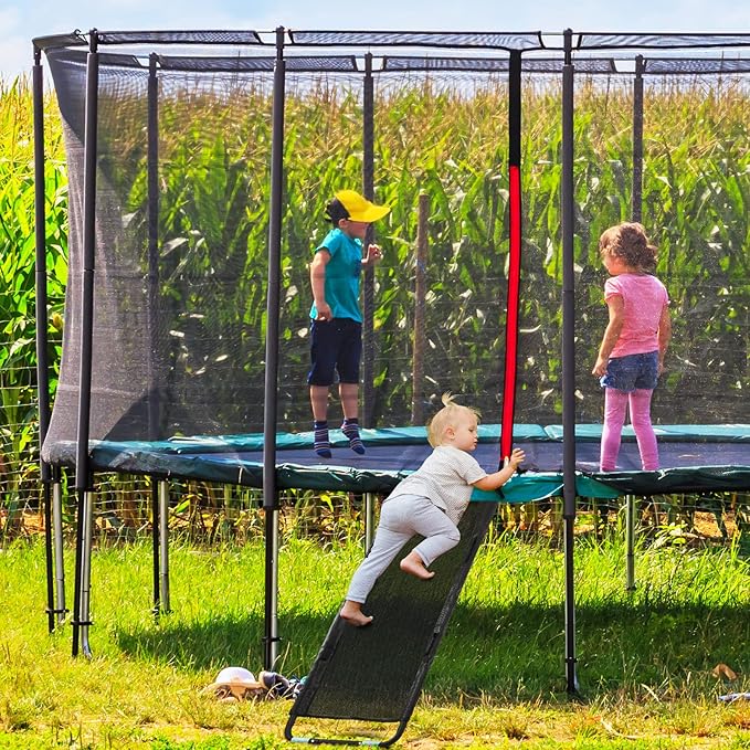 TANOSHII® Universal Trampoline Slide Ladder with Handles, Strong Tear Resistant Fabric, Easy to