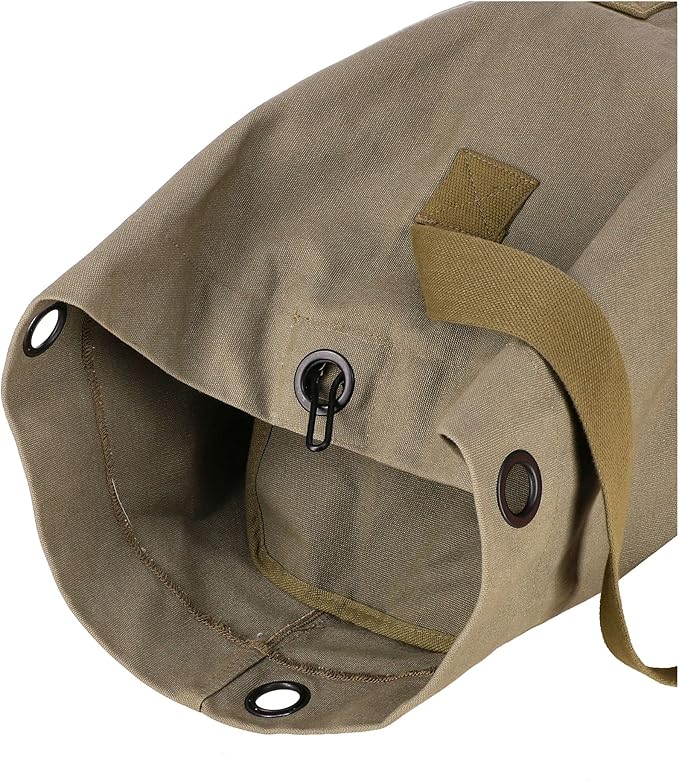 WHITEDUCK G.I Top Load Military Rucksack Style Double Strap Duffel Bag Heavy Duty and Water