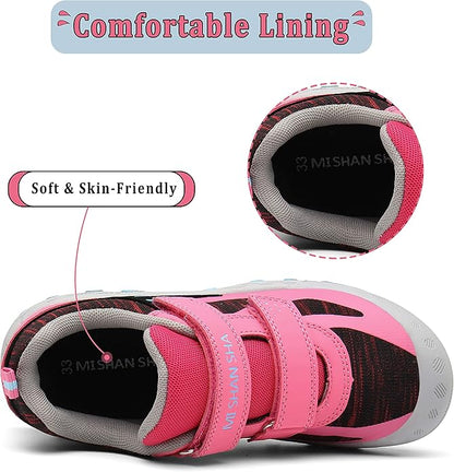 Mishansha Kids Hiking Boots Toddler Girls Boys Hiking Shoes Water-Resistant Anti-Collision Non-Slip