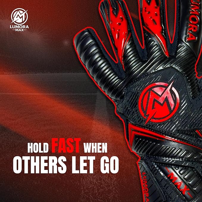 Goalkeeper Gloves-Professional Negative Cut Goalie Gloves with Contact Max Grip, 4mm Foam Padding &