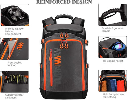 Ski/Snowboard Boot Bag/Skating Bag | Excellent for Store and Transport Gear, Jacket, Helmet