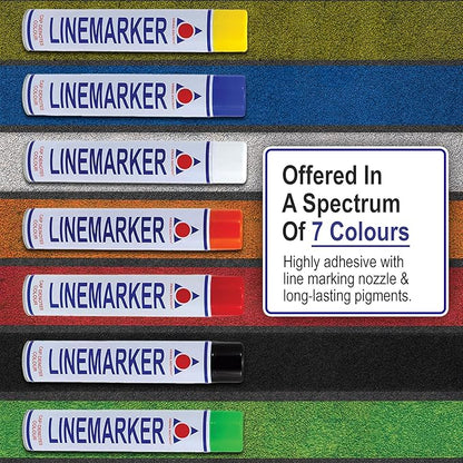 Line Marker, Grass and Road Spray Paint, Athletic Field Striping Paint Spray | Red 26 Fl Oz (Pack