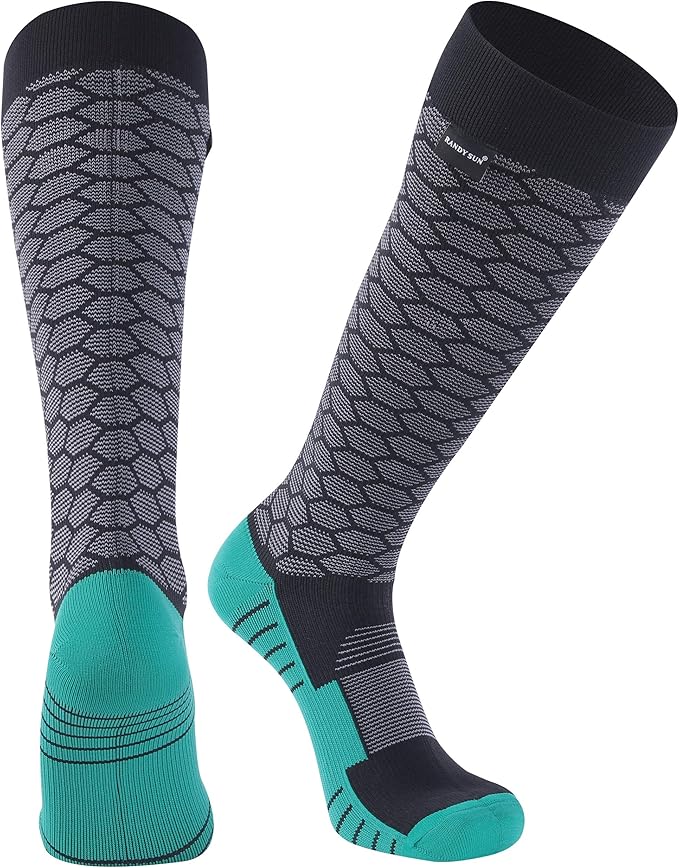 RANDY SUN Waterproof Skiing Socks, [SGS Certified] Unisex Knee High Breathable Hiking Trekking Sock