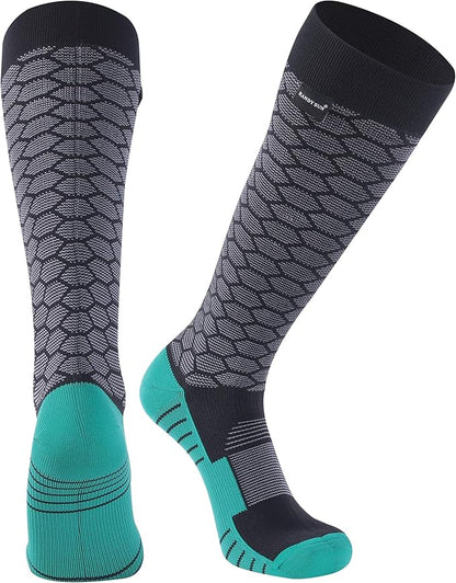 RANDY SUN Waterproof Skiing Socks, [SGS Certified] Unisex Knee High Breathable Hiking Trekking Sock