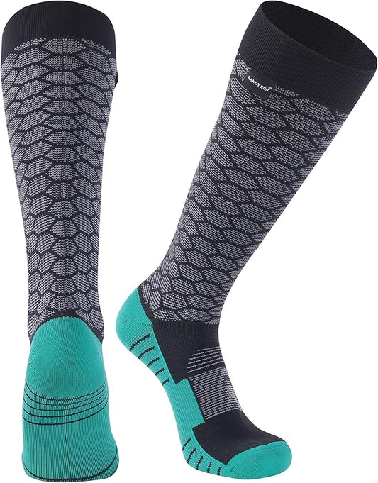 RANDY SUN Waterproof Skiing Socks, [SGS Certified] Unisex Knee High Breathable Hiking Trekking Sock