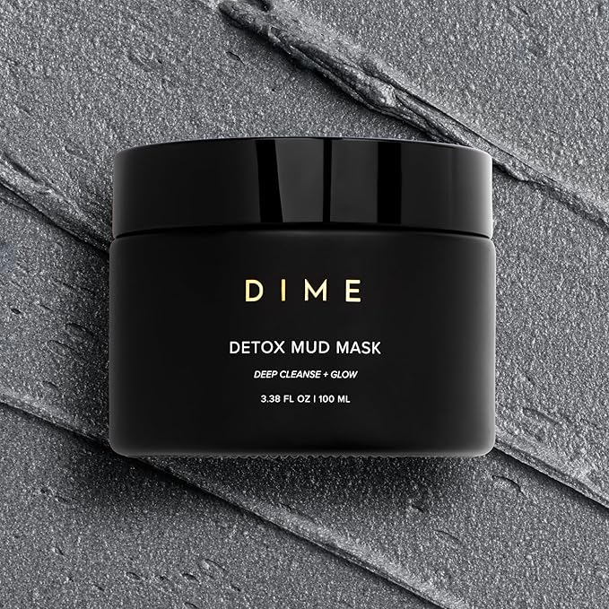 Dime Beauty Detox Mud Mask with Dead Sea Mud, Self Care Facial Mask that Nourishes and Brightens