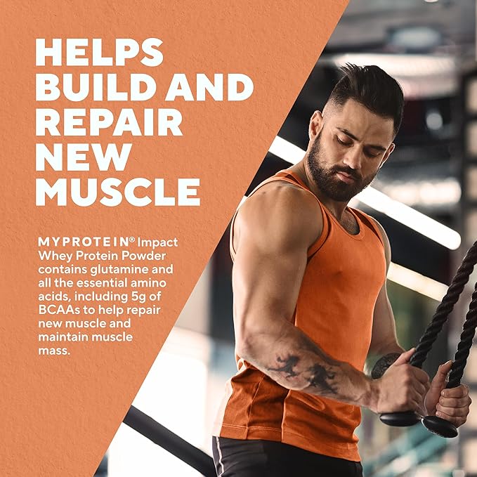 Myprotein Impact Whey Protein Powder, 2.2 Lbs (32 Servings) Cookies & Cream, 22g Protein & 5g BCAA