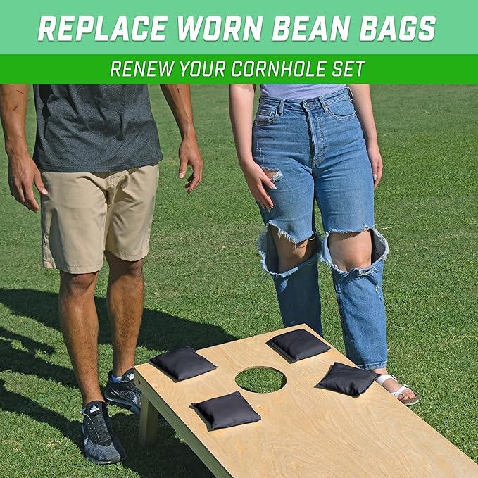 GoSports Classic Cornhole Bean Bags Set of 4-16 Colors Available - Regulation All Weather, Mix and