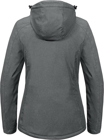 Little Donkey Andy Women's Waterproof Hiking Skiing Jacket with Removable Hood, Fleece Lined Winter