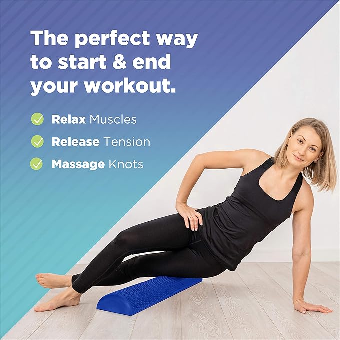 Bean Products High-Density EVA Foam Rollers | Deep Tissue Massager | Myofascial Release Textured