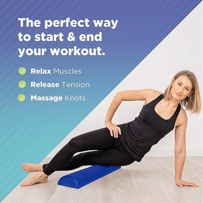 Bean Products High-Density EVA Foam Rollers | Deep Tissue Massager | Myofascial Release Textured