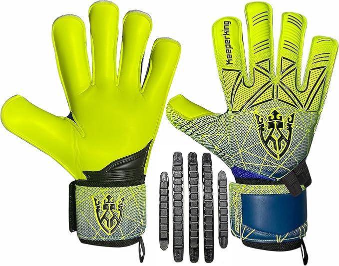 Soccer Goalie Goalkeeper Gloves for Kids Boys Youth & Adult,Latex Strong Grip Palms with Removable