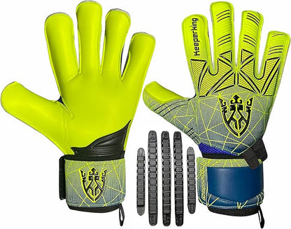 Soccer Goalie Goalkeeper Gloves for Kids Boys Youth & Adult,Latex Strong Grip Palms with Removable