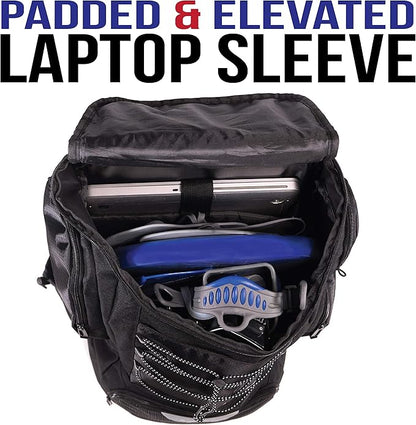 Athletico Swim Backpack - Swim Bag With Wet & Dry Compartments for Swimming, Beach, Camping - Pool