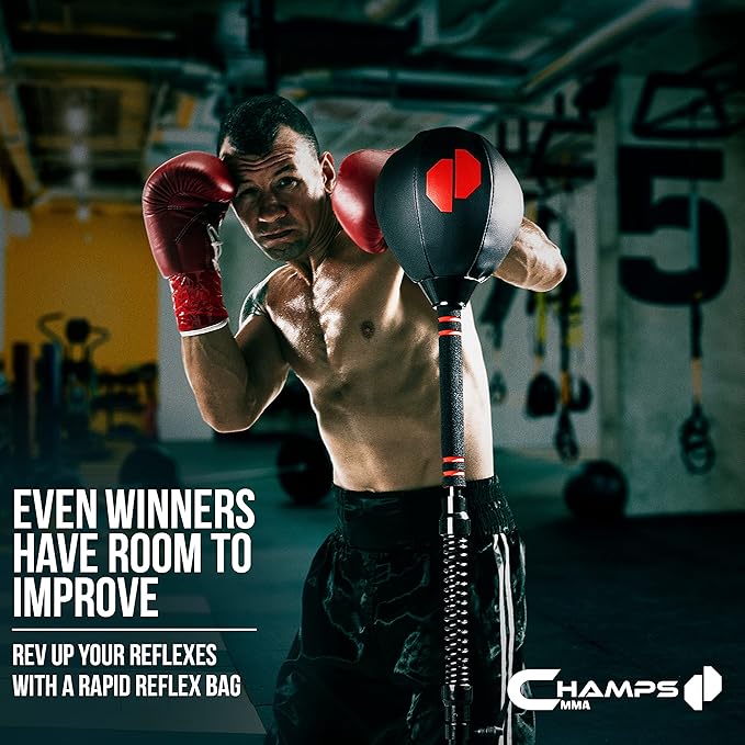 Cobra Reflex Bag – Advanced Reflex Punching Bag with Ultra-Fast Bounceback to Increase Speed