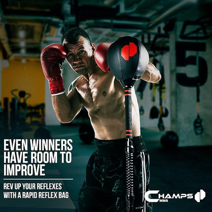 Cobra Reflex Bag – Advanced Reflex Punching Bag with Ultra-Fast Bounceback to Increase Speed