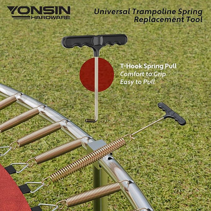 Trampoline Springs Heavy Duty with Swivel & Straight Hooks, Stainless Steel Trampoline Accessories