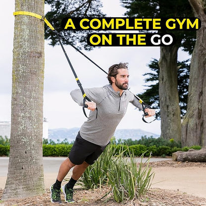 TRX GO Suspension Trainer, At Home, Portable Gym Workout, For Strength Training, Full Body Exercise