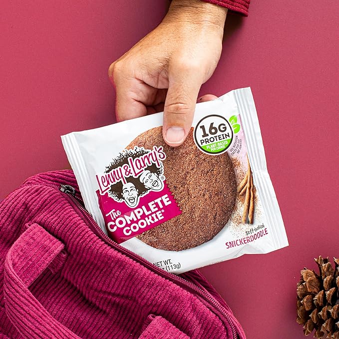 Lenny & Larry's The Complete Cookie, Snickerdoodle, Soft Baked, 16g Plant Protein, Vegan, Non-GMO
