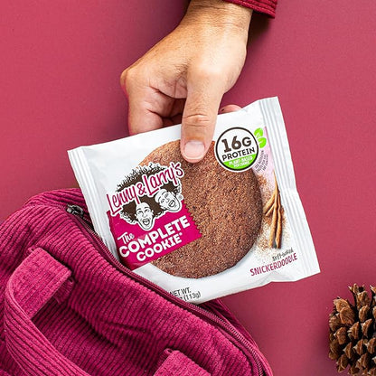 Lenny & Larry's The Complete Cookie, Snickerdoodle, Soft Baked, 16g Plant Protein, Vegan, Non-GMO