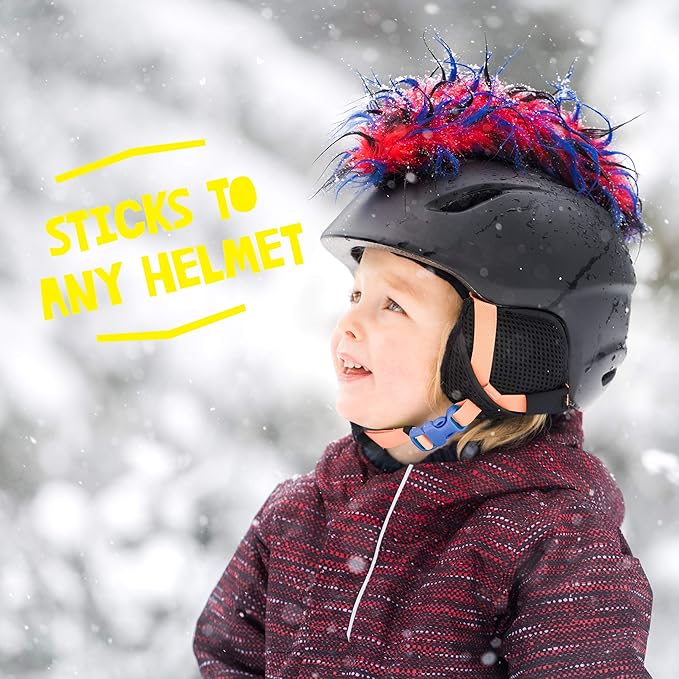 Iguana Helmet Accessories w/Sticky Hook & Loop Fastener Adhesive (Helmet not Included), Fun Helmet
