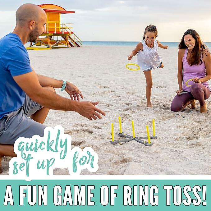Franklin Sports Fun 5 Combo Outdoor Game Set - Backyard, Beach + Camping Games for Kids