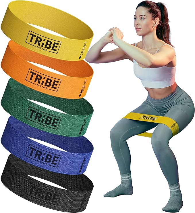 Fabric Resistance Bands for Working Out - Booty Bands for Women and Men - Exercise Bands Resistance