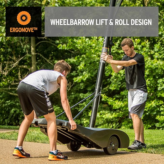 Silverback NXT Portable Adjustable 10ft Outdoor Basketball Hoop - 50" and 54" Basketball Goal