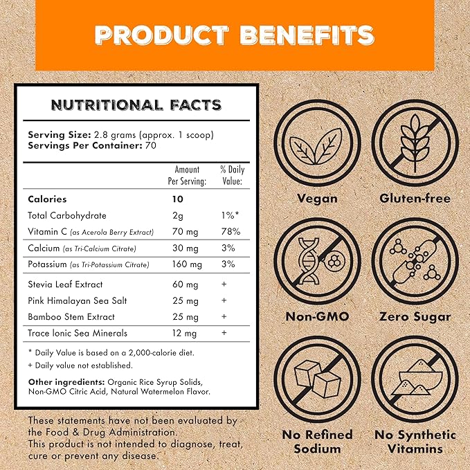Superieur Electrolytes ??Plant Based Electrolyte Supplement w/Sea Minerals for Hydration & Recovery