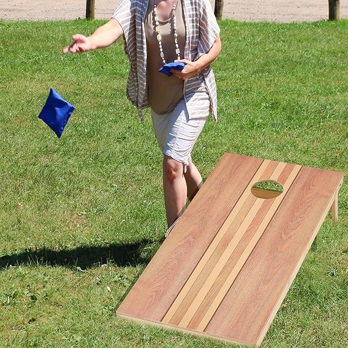 Cornhole Set 4'x2' Cornhole Board Sets with Bags Regulation Size, Corn Hole Games for Adults