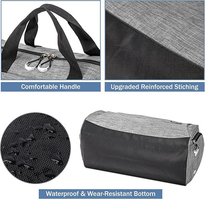 Kuston Sports Gym Bag with Shoes Compartment, Trolley Sleeve and Wet Pocket Gym Duffel Bag