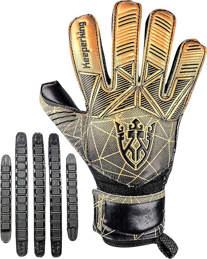 Soccer Goalie Goalkeeper Gloves for Kids Boys Youth & Adult,Latex Strong Grip Palms with Removable