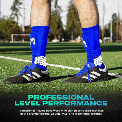 Mini Shin Guards Soccer – Built in Shin Pad Sleeves for Mens, Women, Teens - Small Shin Guards