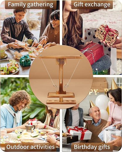Ring Toss Game for Adults, 3-Second Instant Assembly Hook and Ring Game with Sturdy Structure, XL