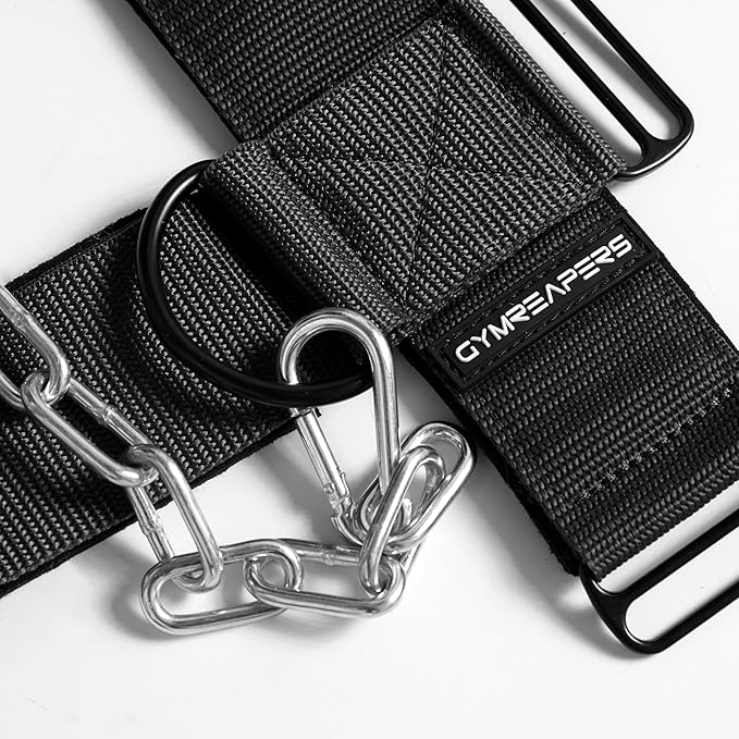 Gymreapers Neck Harness Weight Lifting - Neck Trainer Workout Equipment - Heavy Duty Stainless