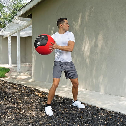 ProsourceFit Soft Medicine Balls, Wall Balls and Full Body Dynamic Exercises, Color-Coded Weights: