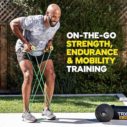 TRX Training Bandit Kit, Home Workout Resistance Band Set with Strength-Training Resistance Bands