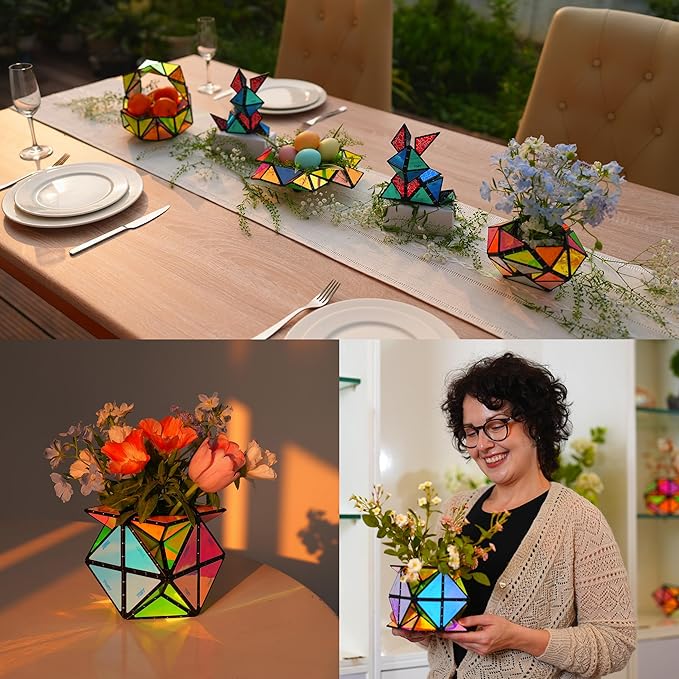 TOSY Magnet Pyramid Stone - 1 Cube Transforms into 1 Billion Shapes, 14 pcs (12 Puzzle pcs and 2