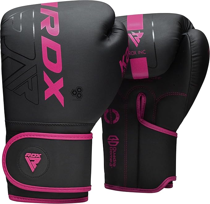 RDX Boxing Gloves, Pro Training Sparring, Maya Hide Leather, Muay Thai MMA Kickboxing, Men Women