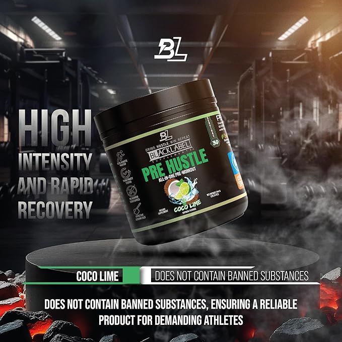 BLACKLABEL Supplements PRE Hustle V3 Pre-Workout Powder ??NSF Certified for Sport ??Energy