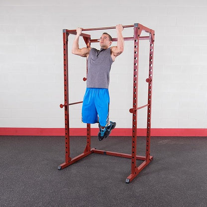 Best Fitness Power Rack - 14-Gauge Steel Home Gym with 500lb Capacity, Chin Bar, 23 Adjustable