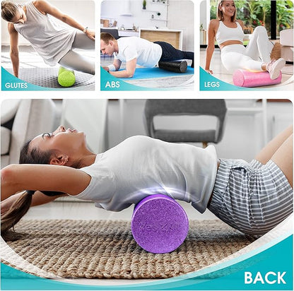 Yes4All High-Density EPP Round Back Roller Foam, Exercise Foam Roller for Yoga, Pilates &